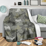 Alaskan Dog Camo Blanket