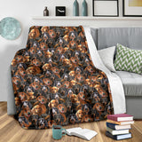 Dachshund Full Face Blanket