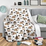 Pekingese Paw Blanket