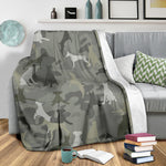 Doberman Pinscher Camo Blanket