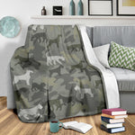 Giant Schnauzer Camo Blanket