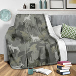 Miniature Pinscher Camo Blanket