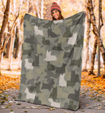 American English Coonhound Camo Blanket