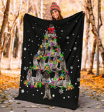 Wirehaired Pointing Griffon Christmas Tree Blanket