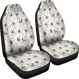 Samoyed Full Face Car Seat Covers