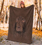 Field Spaniel Face Hair Blanket