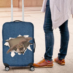 Owl Torn Paper Luggage Covers