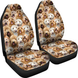 Goldendoodle Full Face Car Seat Covers