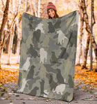 Golden Retriever Camo Blanket