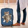 Cat Torn Paper Luggage Covers