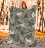 Australian Shepherd Camo Blanket