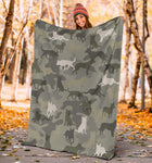 Australian Cattle Dog Camo Blanket