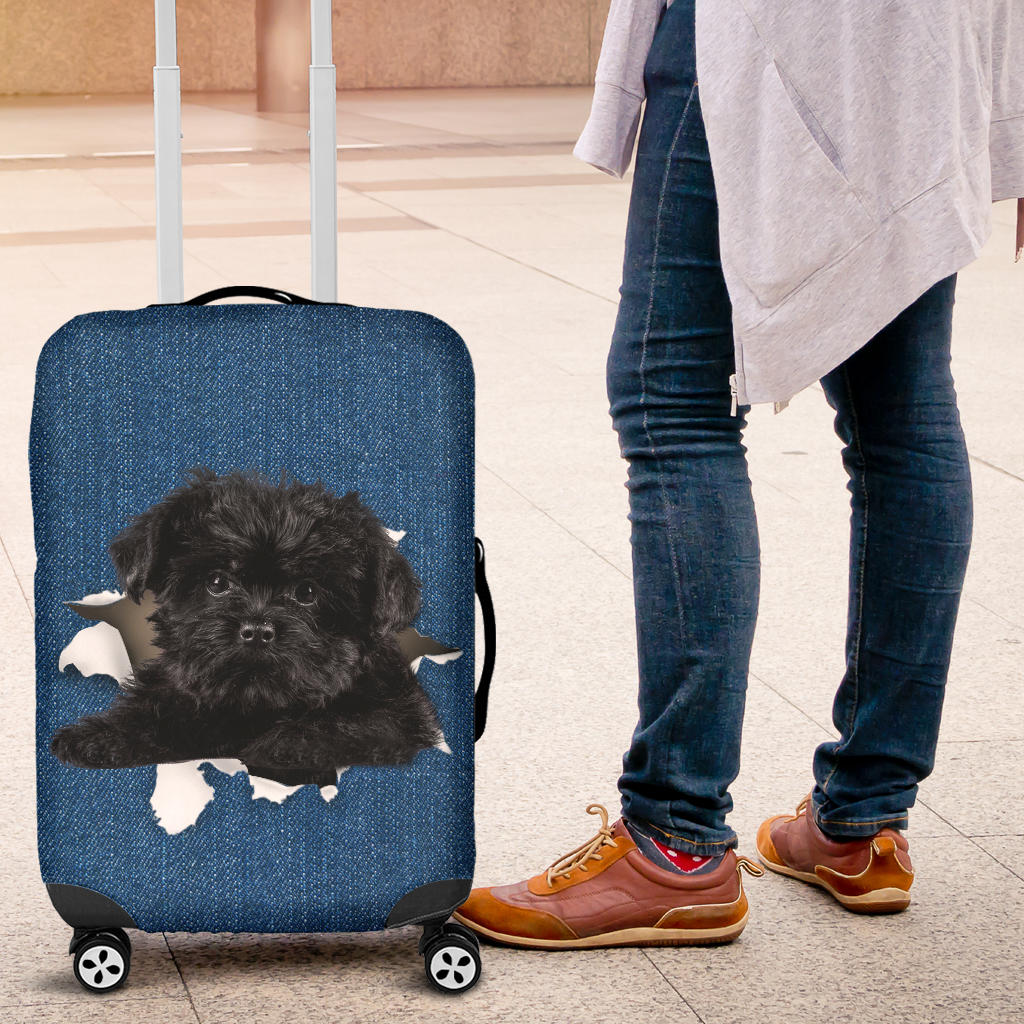 Affenpinscher Torn Paper Luggage Covers