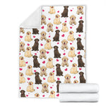 Labrador Retriever Heart Blanket