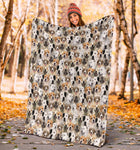 Central Asian Shepherd Dog Full Face Blanket