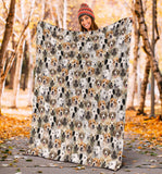 Central Asian Shepherd Dog Full Face Blanket