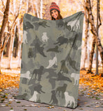 Bullmastiff Camo Blanket