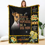 Jack Russell Terrier-A Dog Mom Blanket