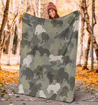 Cavalier King Charles Spaniel Camo Blanket