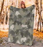 Cavalier King Charles Spaniel Camo Blanket