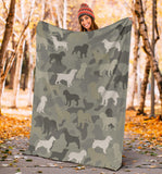 Boykin Spaniel Camo Blanket