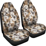 Chinese Crested Dog Full Face Car Seat Covers