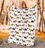 Tibetan Terrier Paw Blanket