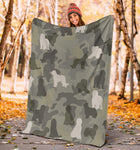 Briard Camo Blanket