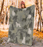 Briard Camo Blanket