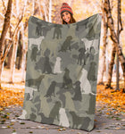 Labrador Retriever Camo Blanket