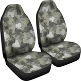 Cocker Spaniel Camo Car Seat Covers