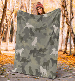 Chesapeake Bay Retriever Camo Blanket