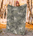 Basenji Camo Blanket