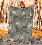 Rat Terrier Camo Blanket