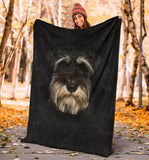 Schnauzer Face Hair Blanket