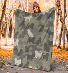 Cockapoo Camo Blanket