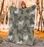 Cairn Terrier Camo Blanket