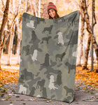 Neapolitan Mastiff Camo Blanket