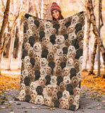 Labradoodle Full Face Blanket