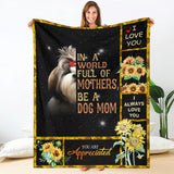 Shih Tzu-A Dog Mom Blanket