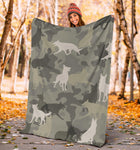 German Shepherd Camo Blanket