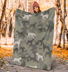 Giant Schnauzer Camo Blanket