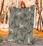 Miniature Pinscher Camo Blanket