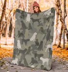 English Mastiff Camo Blanket