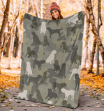 English Mastiff Camo Blanket