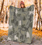 Labradoodle Camo Blanket