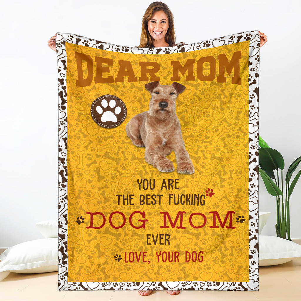 Irish Terrier-Dog Mom Ever Blanket