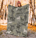 Australian Kelpie Camo Blanket