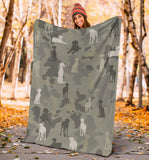 Saluki Camo Blanket