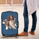 English Springer Spaniel Torn Paper Luggage Covers